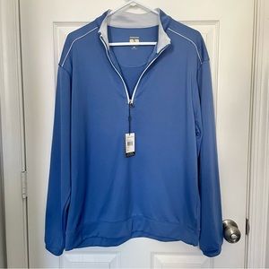Lone Cypress Blue Quarter Zip Shirt